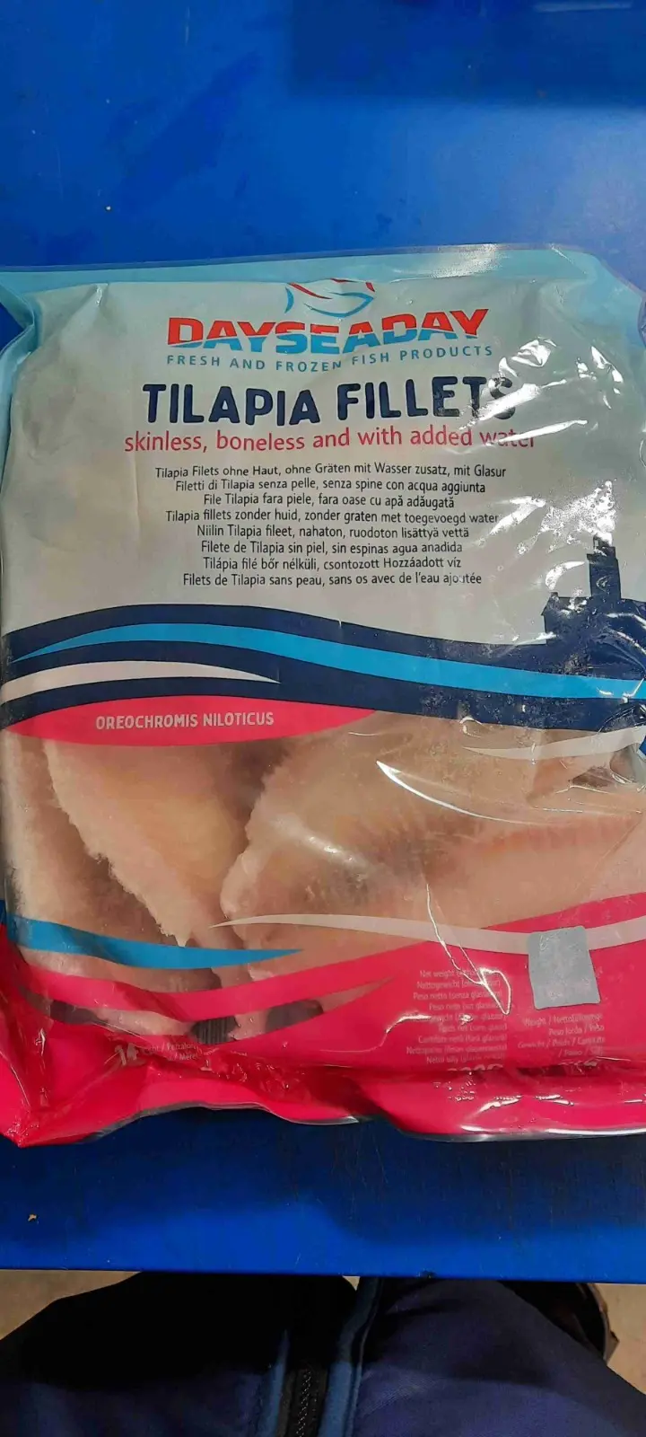 DAYSEADAY Tilapia Filet 1kg(net 800g) | DAYSEADAY 罗非鱼片 1kg(净重 800g)
