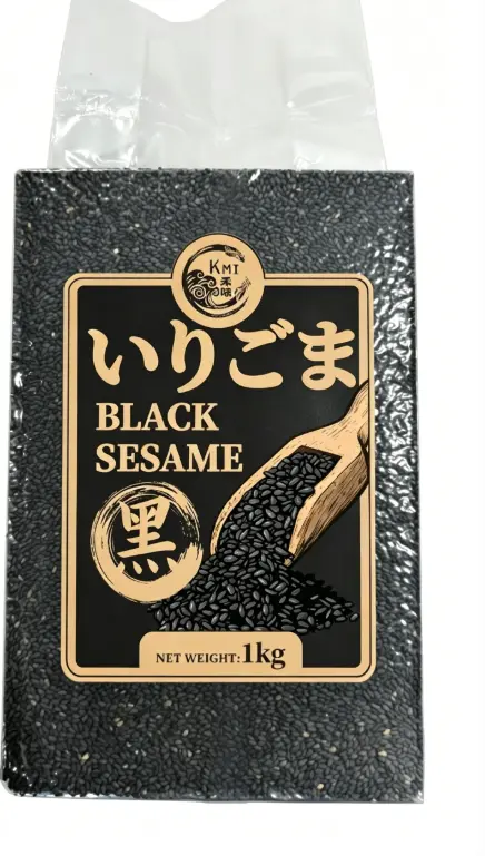 Kmi Roasted black sesame 1kg | 禾味 烘焙熟黑芝麻 1kg